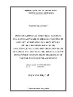 Phân tích, đánh giá tình trạng vận hành của cáp ngầm và khí cụ điện 22kv tại công ty điện lực an phú đông dựa trên dữ liệu kết quả đo phóng điện cục bộ  