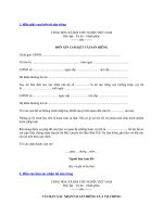 Mẫu giấy cam kết, đơn xác nhận, văn bản thoả thuận tài sản riêng