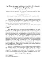 Sự hỗ trợ của mạng lưới khám chữa bệnh đối với người trong độ tuổi lao động ở nông thôn