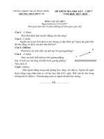 Đề KT HK 1 Vật lý 7 2017- 2018 - THCS Thủy An .doc