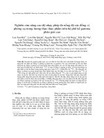 Nghiên cứu nâng cao độ nhạy phép đo nồng độ các đồng vị phóng xạ trong lương thực thực phẩm trên hệ phổ kế gamma  phân giải cao