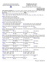 Học kì 2 hóa 10 lương thế vinh ban a 1920 