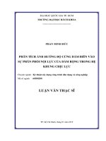 Phân tích ảnh hưởng độ cứng dầm biên vào sự phân phối nội lực của dầm rộng trong hệ khung chịu lực  