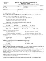 Đề thi học kì 1 môn Vật lí 9 năm 2020-2021 có đáp án - Phòng GD&ĐT Như Xuân