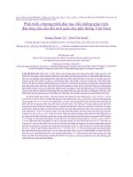 Phát triển chương trình đào tạo, bồi dưỡng giáo viên  đáp ứng yêu cầu đổi mới giáo dục phổ thông Việt Nam
