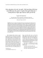 Kèm cặp giảng viên mới vào nghề - Một hoạt động chiến lược mới nhằm mục tiêu quản lý và phát triển nguồn nhân lực ở Trường Đại học Ngoại ngữ, Đại học Quốc gia Hà Nội