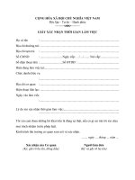 Mẫu giấy xác nhận thời gian làm việc