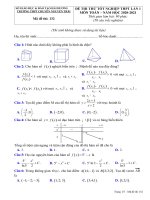 Đề thi thử Toán tốt nghiệp THPT 2021 lần 1 trường chuyên Nguyễn Trãi - Hải Dương - TOANMATH.com