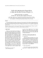 Chiết xuất, phân lập một số hợp chất từ vỏ thân cây trúc đào (Nerium Oleander L.)