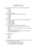 tài liệu trắc nghiệm môn hóa sinh do bộ môn hóa sinh trường đh y dược huế biên soạn