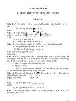 40 DE THI VAO 10 CO DAP AN 