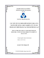 Chấp nhận và sử dụng dịch vụ du lịch điện tử một nghiên cứu thực tế tại thành phố đà lạt  