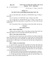 2011 của Bộ Y tế Quy định tổ chức và hoạt động của khoa Dược bệnh viện