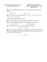 Đề KT 1 tiết môn Toán 6 Bài 2 kỳ 1 2017- 2018 - THCS Thủy An.docx