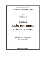 bai giang giao duc hoc 2 dh pham van dong