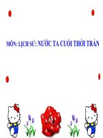 LỊCH SỬ - TUẦN 19- NƯỚC TA CUỐI THỜI TRẦN