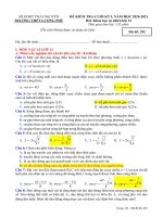 Đề thi học kì 1 môn khoa học tự nhiên khối 12 năm 2020 2021 có đáp án   trường THPT lương phú 