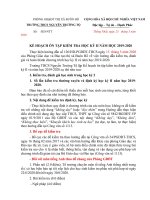 KẾ HOẠCH KIỂM TRA HỌC KỲ II NĂM HỌC 2019-2020