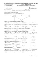 Đề thi học kì 1 môn toán 10 năm 2020 2021 có đáp án   sở GDĐT vĩnh phúc 