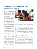 Xây dựng nghành Nhân học mang bản sắc Viêt Nam