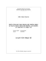 Phân tích quá độ trong hệ thống điện sử dụng phần mềm mô phỏng atp emtp lý thuyết và thực tế  