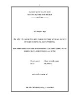 Các yếu tố ảnh hưởng đến ý định tiếp tục sử dụng dịch vụ dữ liệu di động 3g, 4g ở lâm đồng  