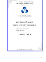 Điều khiển công suất trong lưới điện thông minh  