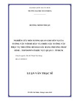 Nghiên cứu mối tương quan chuyển vị của tường vây với bề dày và chiều sâu tường vây phục vụ thi công hố đào sâu bằng phương pháp semi top down ở khu vực quận 3   tp  hcm  