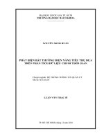 Phát hiện bất thường điện năng tiêu thụ dựa trên phân tích dữ liệu chuỗi thời gian  