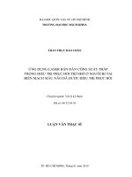 Ứng dụng laser bán dẫn công suất thấp trong điều trị phục hồi trí nhớ ở người bị tai biến mạch máu não đã được điều trị phục hồi  