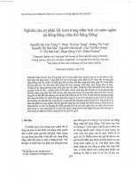 Nghiên cứu sự phân bố Asen trong  trầm tích và nước ngầm tại đồng bằng châu thổ Sông Hồng