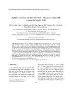 Nghiên cứu khảo sát tần suất alen 15 locus đa hình STR  ở quần thể người Việt