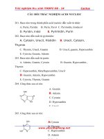 tài liệu trắc nghiệm môn hóa sinh do bộ môn hóa sinh trường đh y dược huế biên soạn