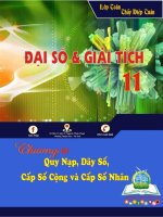 Bài tập phương pháp quy nạp toán học, dãy số, cấp số cộng và cấp số nhân - TOANMATH.com