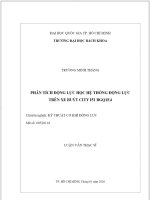 Phân tích động lực học hệ thống động lực trên xe buýt city i51 BGQ1E4 ( FULLTEXT liên hệ zalo 0353764719 )