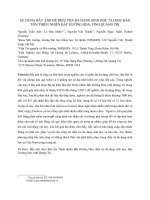 Sử dụng bẫy ảnh để điều tra đa dạng sinh học tại khu bảo tồn thiên nhiên Bắc Hướng Hóa, tỉnh Quảng Trị