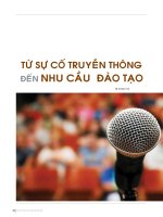 Từ sự cố truyền thông đến nhu cầu đào tạo