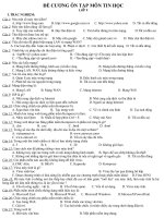 Đề cương ôn tập môn Tin 9 trong kì nghỉ phòng dịch | Trường THCS Phú Hội