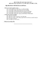 Đề cương ôn tập trong kì nghỉ phòng dịch môn Văn 7 lần 2 | Trường THCS Phú Hội