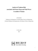 Analysis of typhoon risk associated with storm surge and wind waves in southern vietnam  