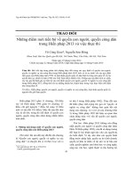 Những điểm mới tiến bộ về quyền con người, quyền công dân trong Hiến pháp 2013 và việc thực thi