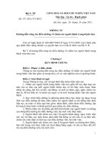 2011 của Bộ Y tế Hướng dẫn công tác điều dưỡng về chăm sóc người bệnh trong bệnh viện