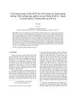 Ứng dụng mạng xã hội để hỗ trợ việc tương tác ngoài giảng đường: Một trường hợp nghiên cứu tại Khoa Kinh tế - Quản trị Kinh doanh, Trường Đại học Đà Lạt