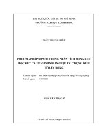 Phương pháp mpmm trong phân tích động lực học kết cấu tấm mindlin chịu tải trọng điều hòa di động  