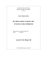 Hệ thống định vị trong nhà sử dụng ultra wideband  