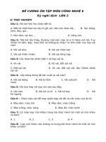 Đề cương ôn tập trong kì nghỉ phòng dịch môn Công Nghệ 6 lần 2 | Trường THCS Phú Hội