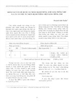 Khảo sát vấn đề dịch câu nhấn mạnh tiếng Anh sang tiếng Việt và câu có tiểu từ nhấn mạnh tiếng Việt sang tiếng Anh