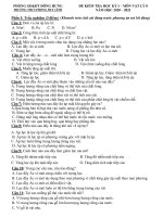 Đề thi học kì 1 môn Vật lí 8 năm 2020-2021 có đáp án - Trường THCS Phong Huy Lĩnh