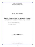 Phân tích ổn định tường vây hố đào sâu chung cư kết hợp thương mại bến vân đồn, quận 4, tp  hcm  