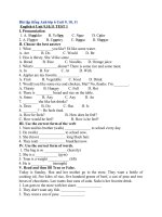 Đề cương ôn tập trong kì nghỉ phòng dịch môn Anh Văn 6 lần 2 | Trường THCS Phú Hội